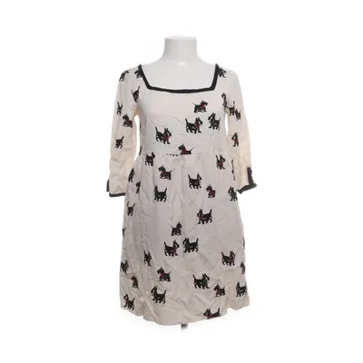 Dress (Beige, Black) from H&M Linen, Viscose