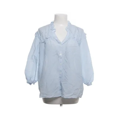 Blouse (White, Blue) from Zara