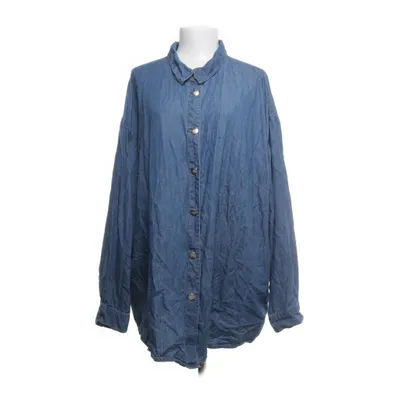 Denim blouse (Blauw) van ONLY Carmakoma Katoen, Lyocell