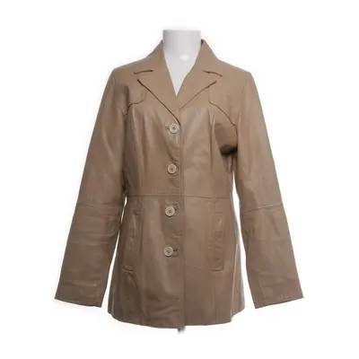 Läderjacka (Beige) från Kaos Polyester, Skinn