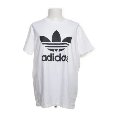 T-shirt (Vit, Svart) från Adidas Bomull, Elastan
