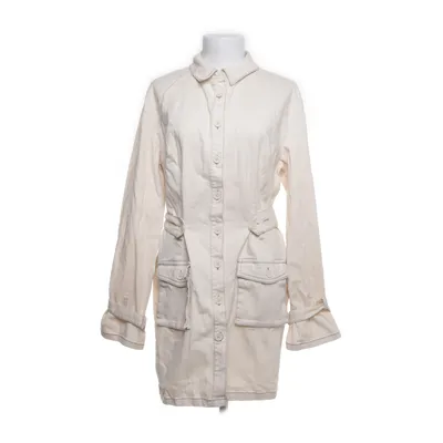 Denim jurk (Beige) van Romee Strijd x NA-KD Katoen, Elastaan