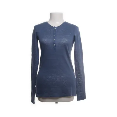 Henley shirt (Blauw) van Marc O'Polo Katoen, Linnen, Viscose