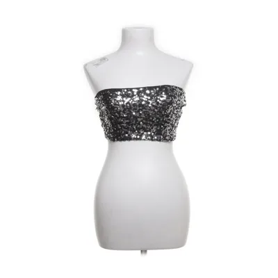 Tube top (Zwart, Zilver) van Most Wanted Elastaan
