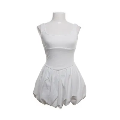 Klänning (Vit) från Shein Elastan, Polyester