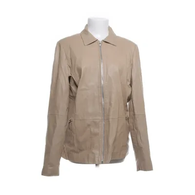 Läderjacka (Beige) från VILA Clothes Skinn, Polyester