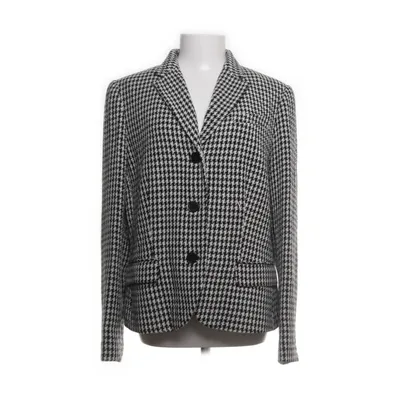 Blazer (Black, White) from Lauren Ralph Lauren Acetate, Acrylic, Linen