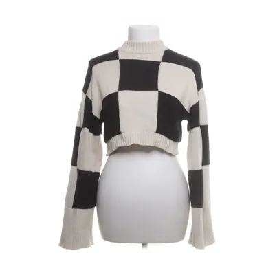Crop top (Beige, Zwart) van Monki Katoen, Polyester