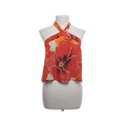 Halter neck top (Orange, Multicolored) from Mango Suit