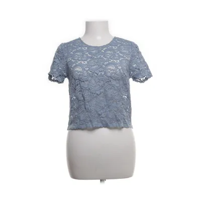 Crop top (Blauw) van Hallhuber Katoen, Polyamide, Viscose
