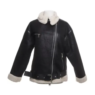 Shearling jas (Zwart) van Copperose Polyester