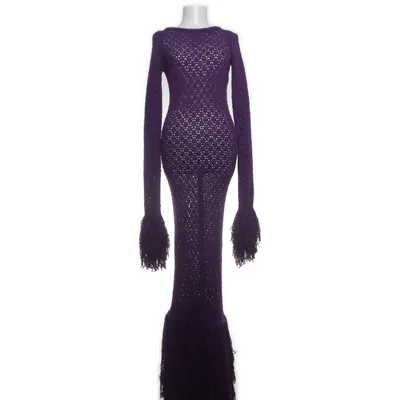 Långklänning (Lila) från Rotate Ekologisk bomull, Polyamid