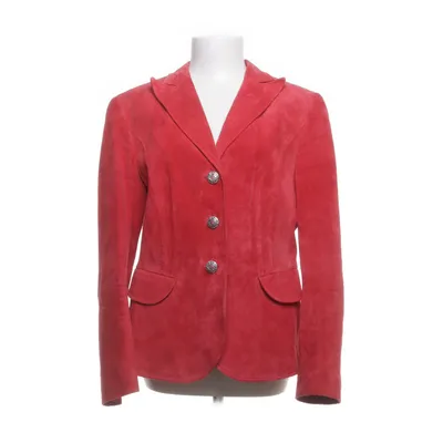 Leren blazer (Rood) van Taifun Polyester, Leer