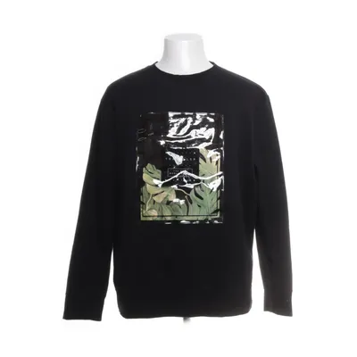Sweatshirt (Sort) fra H&M Man Polyester, Bomuld
