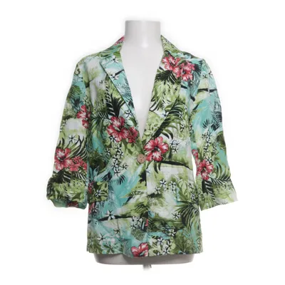Top (Green, Multicolored) from Italy Cotton, Linen