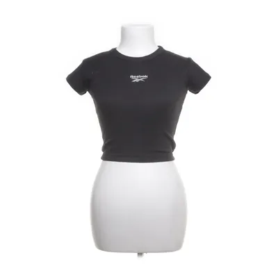 Crop Top (Schwarz) von Reebok Baumwolle, Elasthan