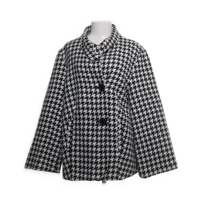Jacket (White, Black) from Collection Chalice Polyester, Wool, Viscose