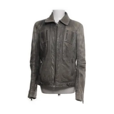 Leather jacket (Green) from Phillip Hardy Polyester, Leather