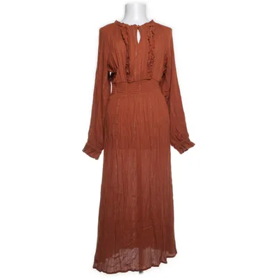 Maxi jurk (Bruin, Goud) van Design by kappAhl Metallvezel, Viscose