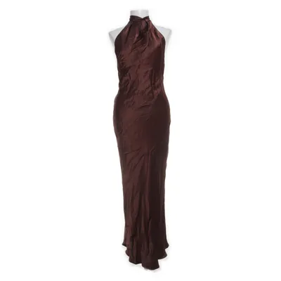 Aftonklänning (Brun) från Zara Polyester, Viskos