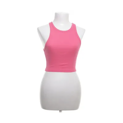 Crop top (Pink) from Zara Cotton, Elastane