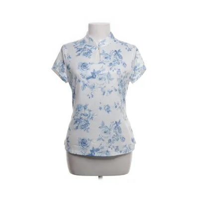 Top (Wit, Blauw) van Shein Elastaan, Polyester