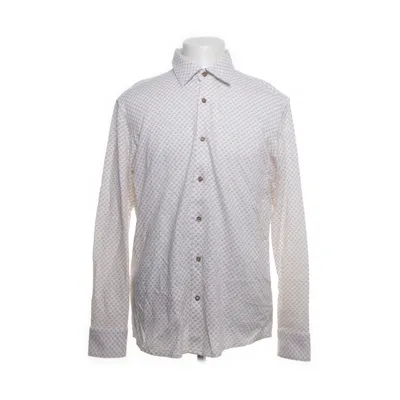 Skjorta (Vit, Beige) från Boss Bomull, Linne