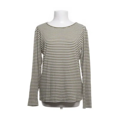 Langærmet t-shirt (Grøn, Hvid) fra VRS Woman Elastan, Polyester, Viscose