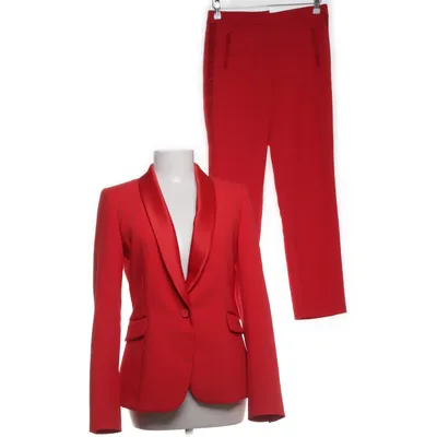Jakkesæt (Rød) fra Zara Polyester, Viscose