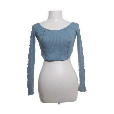 Crop top (Blå) fra NA-KD Bomuld, Polyester