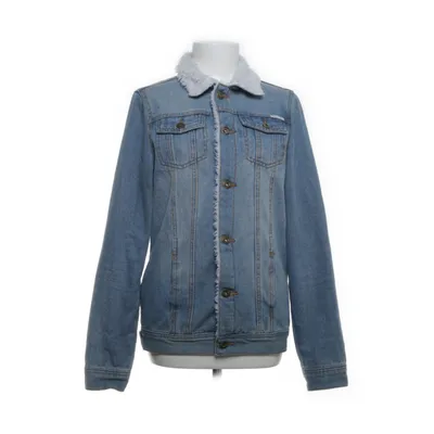 Lined denim jacket (Blue, White) from Liquor N Poker Cotton