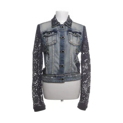 Spijkerjas (Blauw) van Desigual Katoen, Elastaan