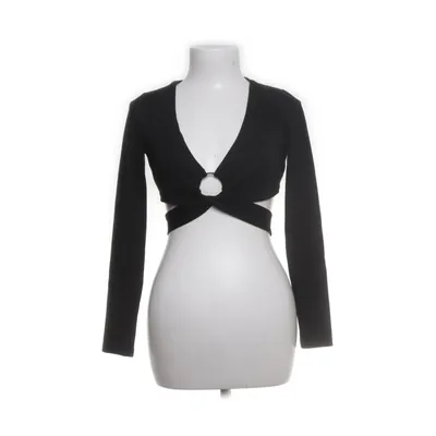 Crop top (Zwart) van Adika Polyester, Viscose
