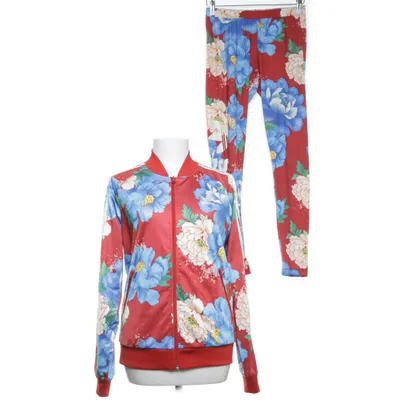 Träningsställ (Röd, Blå, Flerfärgad) från Adidas Elastan, Polyester