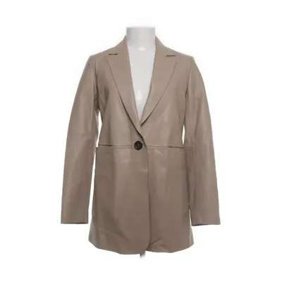 Blazer (Beige) from Massimo Dutti Leather