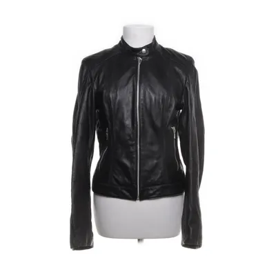 Leren jack (Zwart) van Review Leer, Polyester