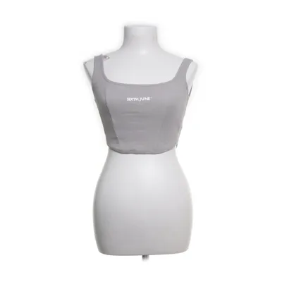 Crop top (Grå) från Sixth June Bomull, Elastan