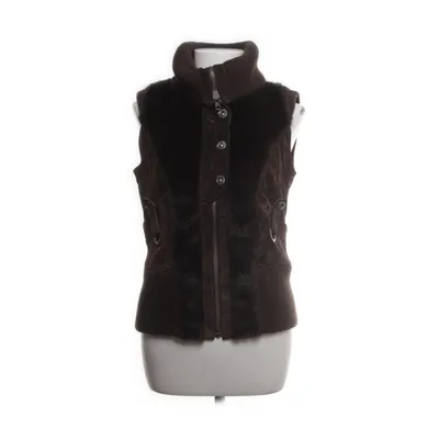 Lædervest (Brun) fra Vero Moda Polyester, Kunstpels, Læder