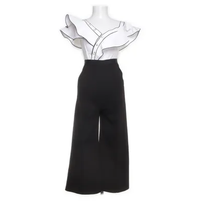 Jumpsuit (Zwart, Wit) van Self-Portrait Katoen, Zijde, Polyester, Viscose, Elastaan