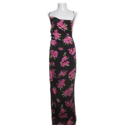 Maxikjole (Sort, Flerfarvet) fra Adoore Polyester, Elastan