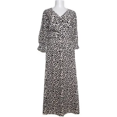 Långklänning (Beige, Svart) från VRS Woman Elastan, Återvunnen polyester
