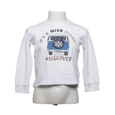 Långärmad t-shirt (Vit, Blå) från IDo Bomull