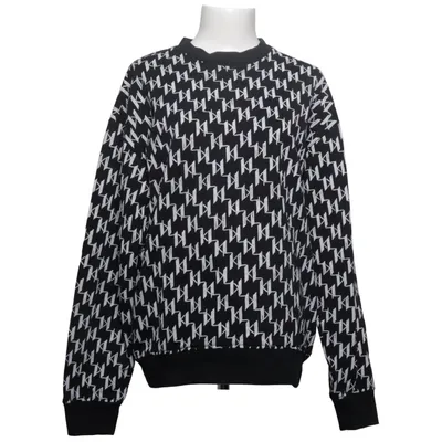 Collegetröja (Svart, Vit) från Karl Lagerfeld Bomull, Polyester
