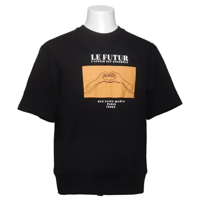 T-shirt (Noir) de Topman Coton, Élasthane