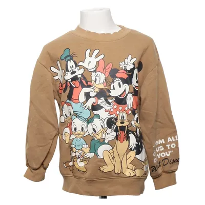 Sweatshirt (Beige, Meerkleurig) van H&M Katoen, Polyester