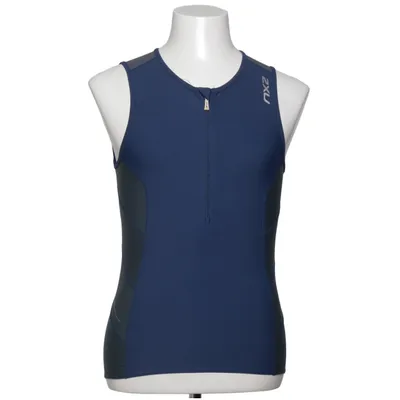 Sports vest (Blue, Gray) from 2XU Elastane, Polyamide, Polyester