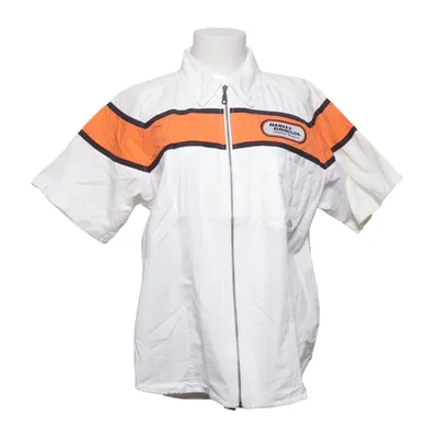 Top (Wit, Oranje) van Harley Davidson Katoen
