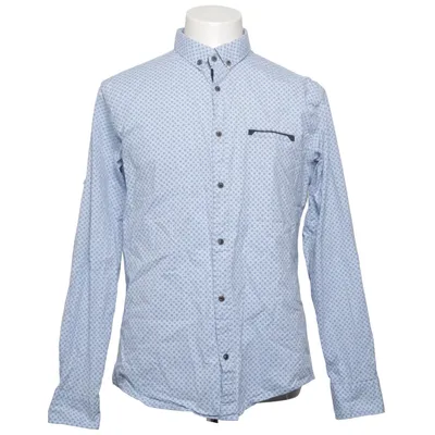 Overhemd (Blauw, Wit) van Megaman Katoen, Polyester