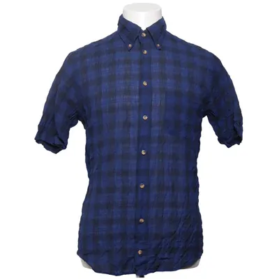 Korte mouwen shirt (Blauw, Zwart) van Eton Katoen, Polyester