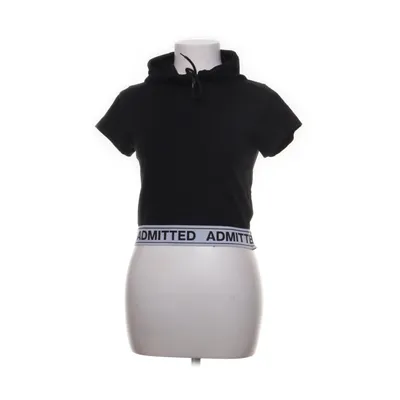 Kortärmad huvtröja (Svart, Vit) från FB Sister Bomull, Elastan